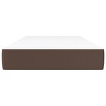 vidaXL Matelas de lit à ressorts ensachés fermeté moyenne Marron 90x200x20 cm