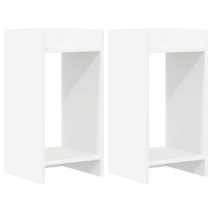 vidaXL Support de Plante 2 pièces Blanc 30 x 30 x 60 cm