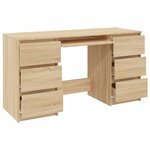 vidaXL Bureau Chêne sonoma 140x50x77 cm Bois d'ingénierie