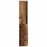 vidaXL Buffet haut 37 5x35x180 cm vieux bois bois d'ingénierie
