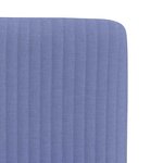 vidaXL Chaises à manger lot de 6 bleu jean tissu
