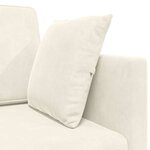 vidaXL Canapé-lit Crème 213 x 76 x 77 cm Velours