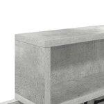 vidaXL Porte-manteau mural avec étagère Gris béton 100 x 12 x 43 5 cm