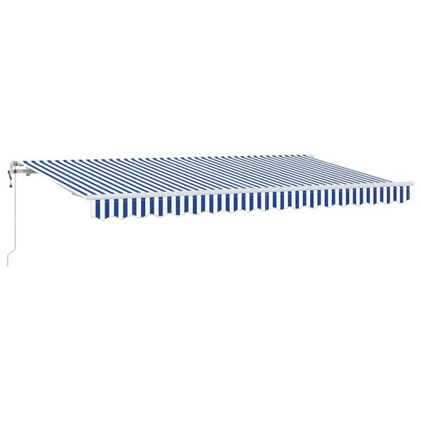 vidaXL Auvent Rétractable Bleu et Blanc 400 x 200 cm
