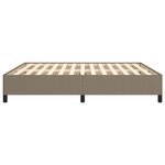 vidaXL Cadre de lit sans matelas taupe 160x200 cm tissu