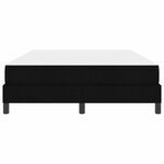 vidaXL Lit à ressorts avec matelas Noir 160 x 200 cm tissu
