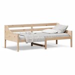 vidaXL Lit de jour sans matelas 90x200 cm bois de pin massif