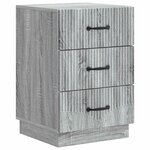 vidaXL Cabinet de chevet avec tiroir Sonoma gris 43 x 41 x 63 5 cm