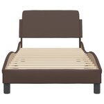 vidaXL Cadre de lit sans matelas marron 90x200 cm similicuir