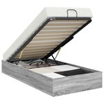 vidaXL Cadre de lit ottoman Gris Sonoma 193 x 120 x 25 cm