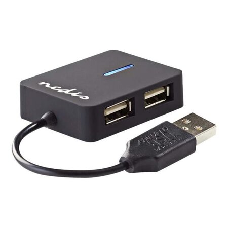 Nedis UHUBU2410BK Concentrateur (hub) 4 x USB 2.0 Ordinateur de bureau