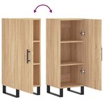vidaXL Buffet Chêne sonoma 34 5x34x90 cm Bois d'ingénierie
