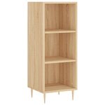vidaXL Buffet haut Chêne sonoma 34 5x34x180 cm Bois d'ingénierie