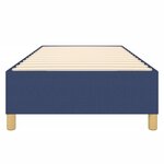 vidaXL Cadre de lit Bleu 80x200 cm Tissu