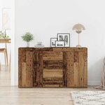vidaXL Buffet Bois ancien 120 x 36 x 69 cm Bois d'ingénierie