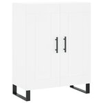 vidaXL Buffet haut Blanc 69 5x34x180 cm Bois d'ingénierie