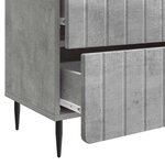 vidaXL Cabinet de chevet avec tiroir Gris béton 62 x 34 5 x 49 5 cm