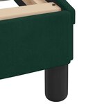 vidaXL Cadre de lit sans matelas Hanko vert foncé 140x200 cm velours