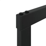 vidaXL Portant de bois de chauffage noir 55x30x61 cm acier