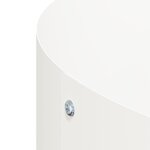 vidaXL Grand Pot Métal Blanc Blanc Métal Grand Jardinières