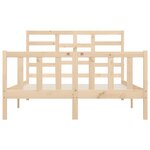 vidaXL Cadre de lit sans matelas 140x200 cm bois massif de pin