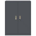 vidaXL Armoire de rangement Anthracite 80 x 40 x 105 cm Acier