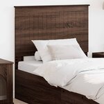 vidaXL Tête de lit avec tête de lit Chêne brun 90 cm Bois d'ingénierie
