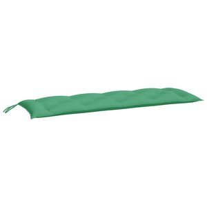vidaXL Coussin de banc de jardin vert 150x50x7 cm tissu oxford