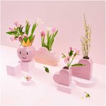 Vase en céramique nuage rose 25 cm