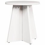 vidaXL Table basse 3 Pièces Blanc 49 x 49 x 30 cm Bois massif en pin