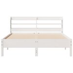 vidaXL Cadre de lit sans matelas blanc 160x200 cm bois de pin massif