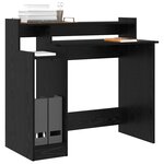 vidaXL Bureau Chêne noir 97 x 45 x 90 cm Bois d'ingénierie