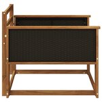 vidaXL Sofa de milieu extérieur Naturel