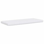 vidaXL Matelas en mousse blanc 90x210 cm 7 zones dureté 20 ILD