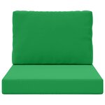 vidaXL Coussin de canapé d'extérieur Polyester Vert 60 x 60 cm