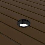 vidaXL Table de jardin Marron 81 5x81 5x72 cm Acier