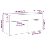 vidaXL Armoire d'évier avec stockage Chêne artisanal Bois d'ingénierie