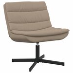 vidaXL Chaise pivotante Cappuccino 63 x 75 x 76 cm PU