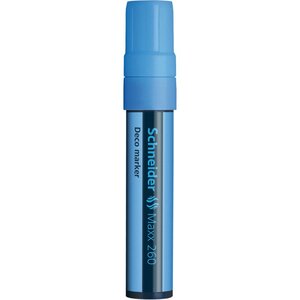 Marqueur à craie Maxx 260 Pte Large 5-15 mm bleu clair SCHNEIDER