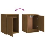 vidaXL Armoires murales 2 Pièces Marron miel 30x30x40 cm Pin massif