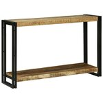 vidaXL Table console 120 x 33 x 75 cm Bois de manguier brut massif