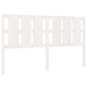 vidaXL Tête de lit blanc 185 5x4x100 cm bois massif de pin