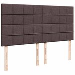 vidaXL Sommier à lattes de lit avec matelas Marron foncé 180x200 cm