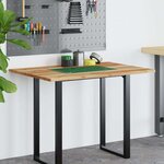 vidaXL Dessus de bureau fini à l'huile 80x70x2 cm bois d'acacia massif