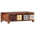 vidaXL Table basse 90x50x30 cm Bois massif