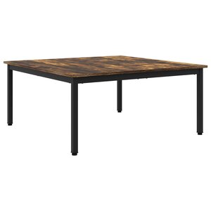 vidaXL Table basse Chêne Fumé 100 x 100 x 45 cm Bois d'ingénierie