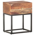vidaXL Table de chevet 40x30x50 cm Bois d'acacia brut