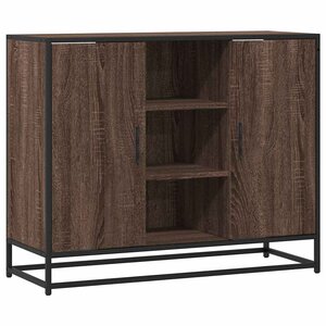 vidaXL Buffet chêne marron 92x35x76 cm Bois d'ingénierie