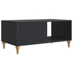 vidaXL Table basse Noir 90 x 50 x 40 cm Bois d'ingénierie