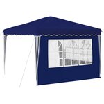 vidaXL Tente de fête pop-up 288 x 288 x 245 cm Bleu Tissu Oxford